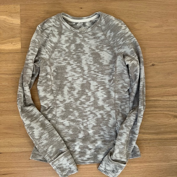 Women’s LULULEMON Rulu Run Shinmery Gray Long Sleeve ~ Size 4 - Picture 3 of 6